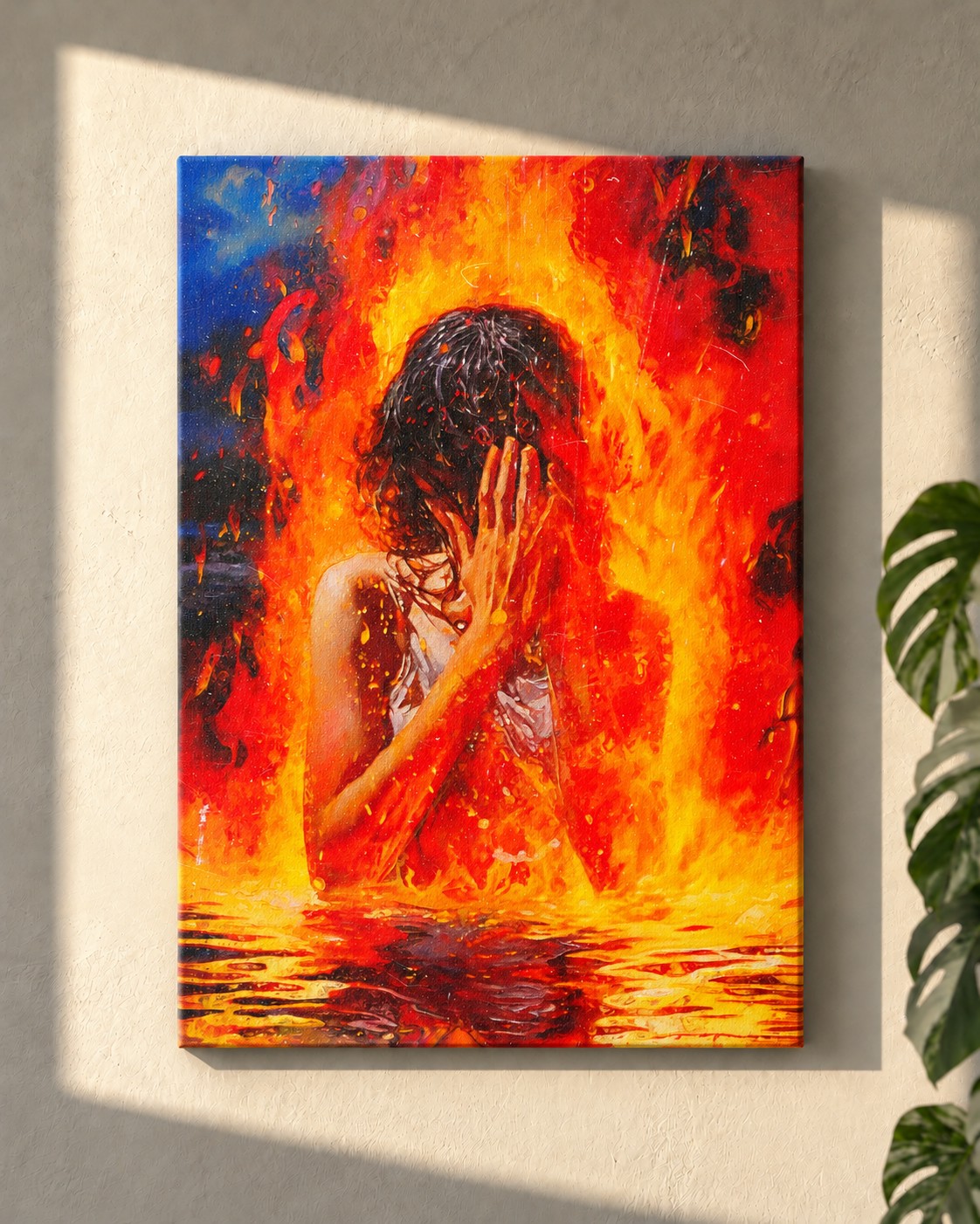 So Sick of Feeling · canvas on a wall