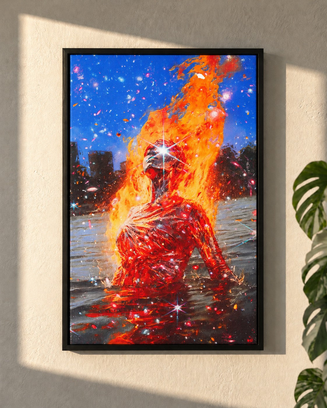 The Truth Is So Clear · framed canvas on a wall