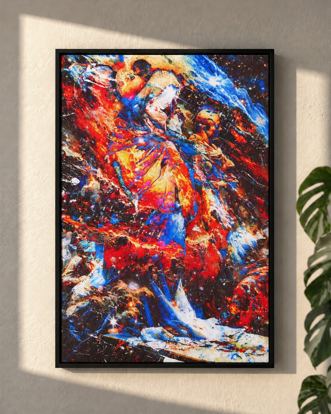 Weight On My Faith · framed canvas on a wall