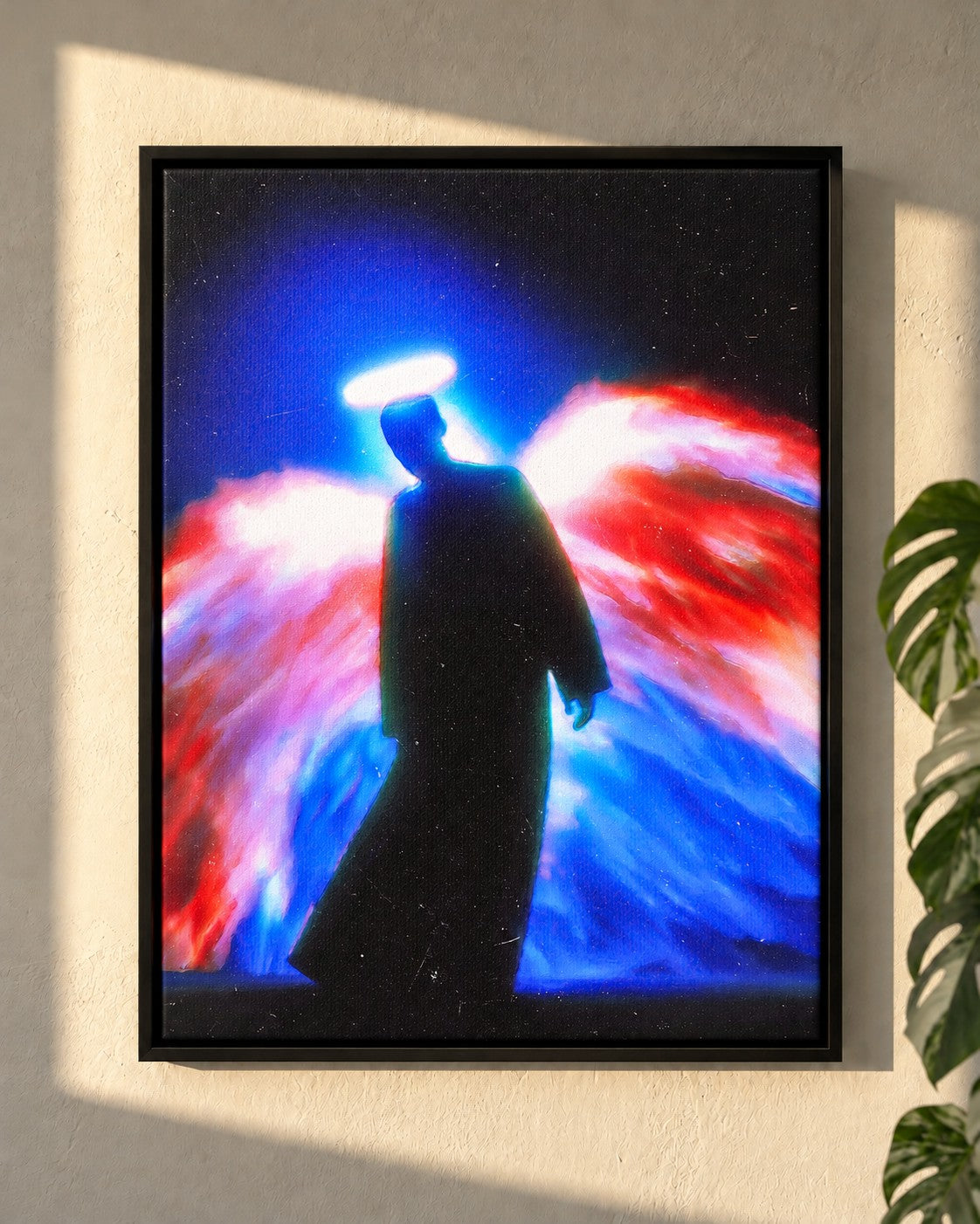 ARRIVAL - The Visitor · framed canvas on a wall