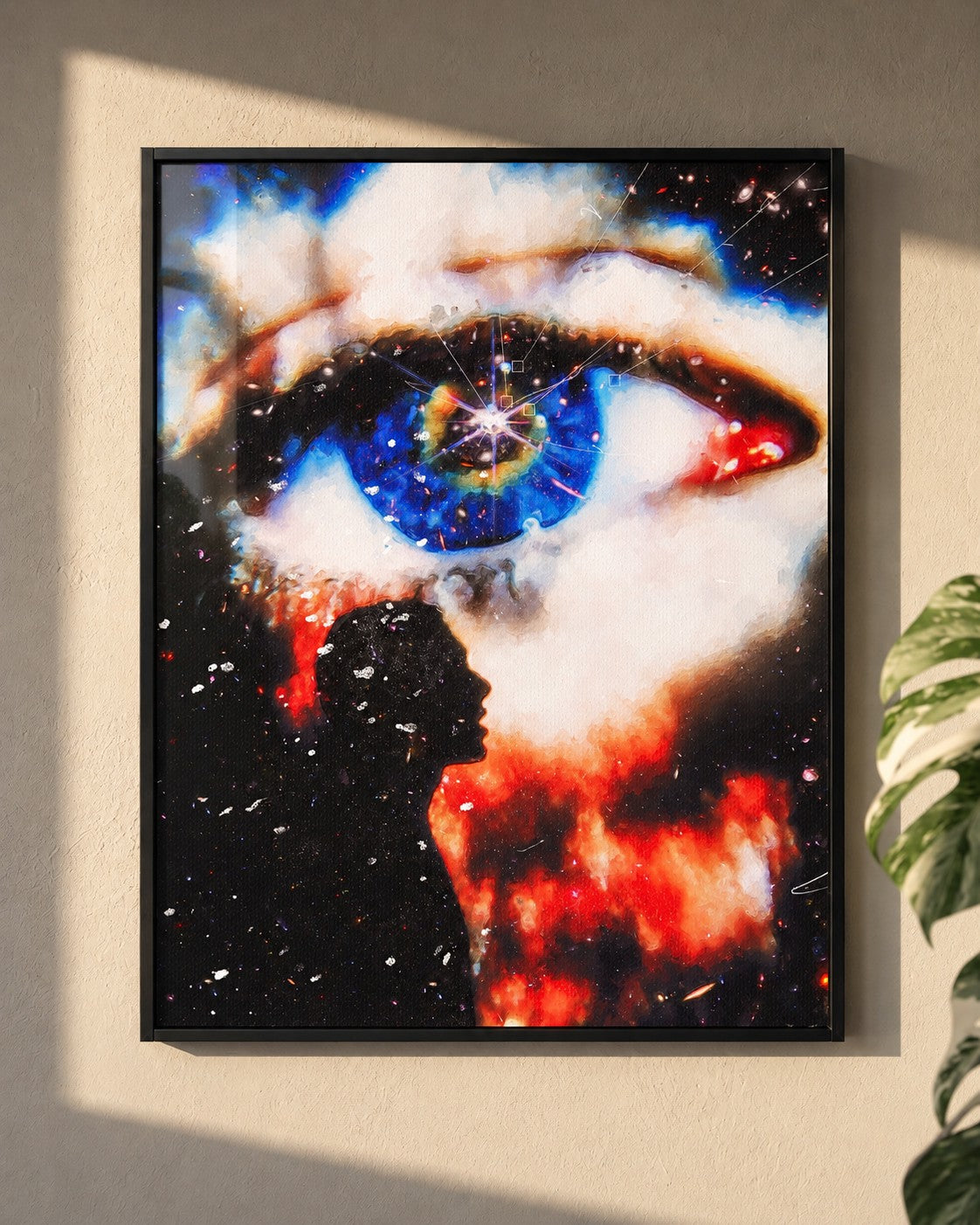 OBSERVATION - The Audience of My Decisions · framed print on a wall