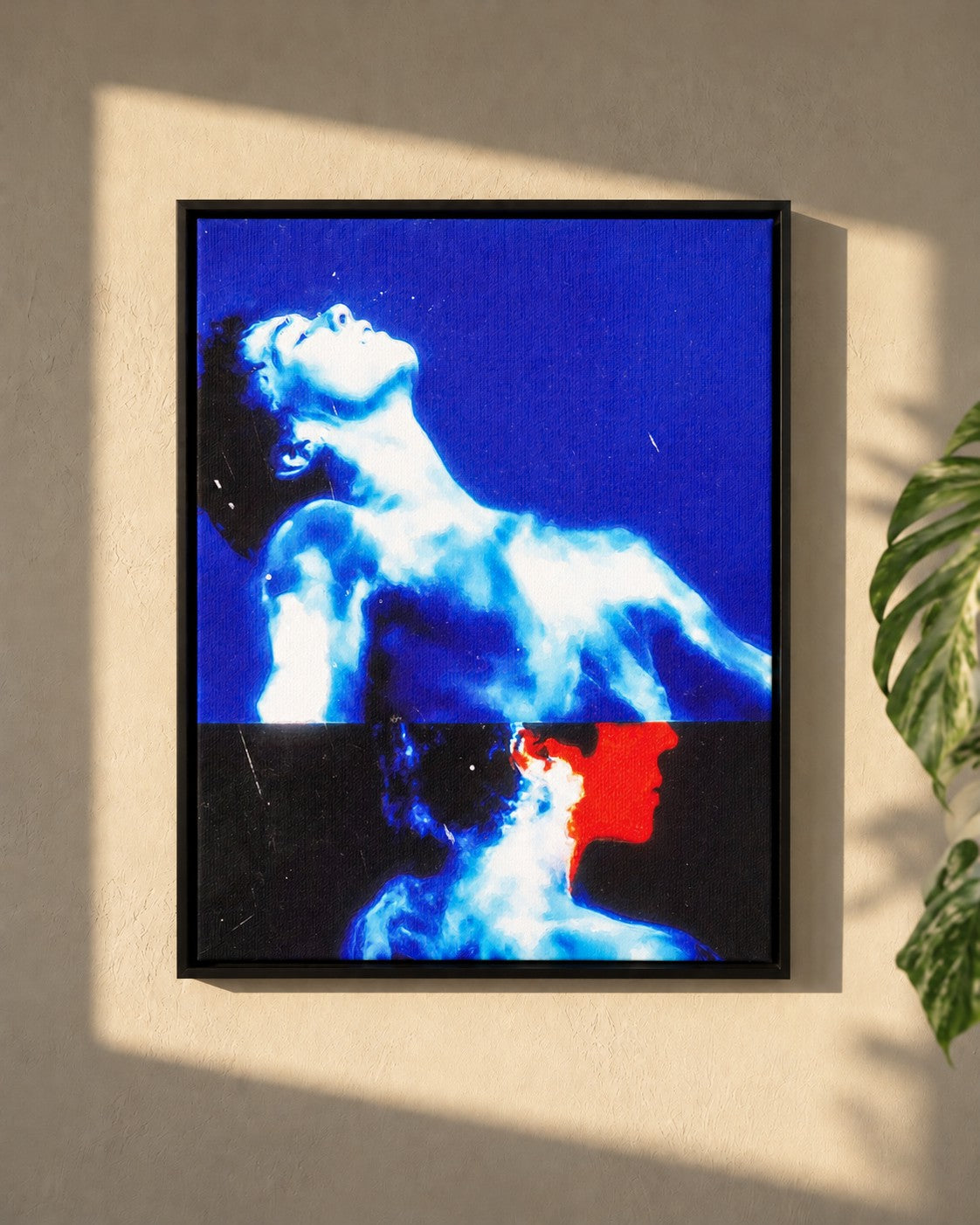 SURRENDER - The Interval of Becoming · framed canvas on a wall