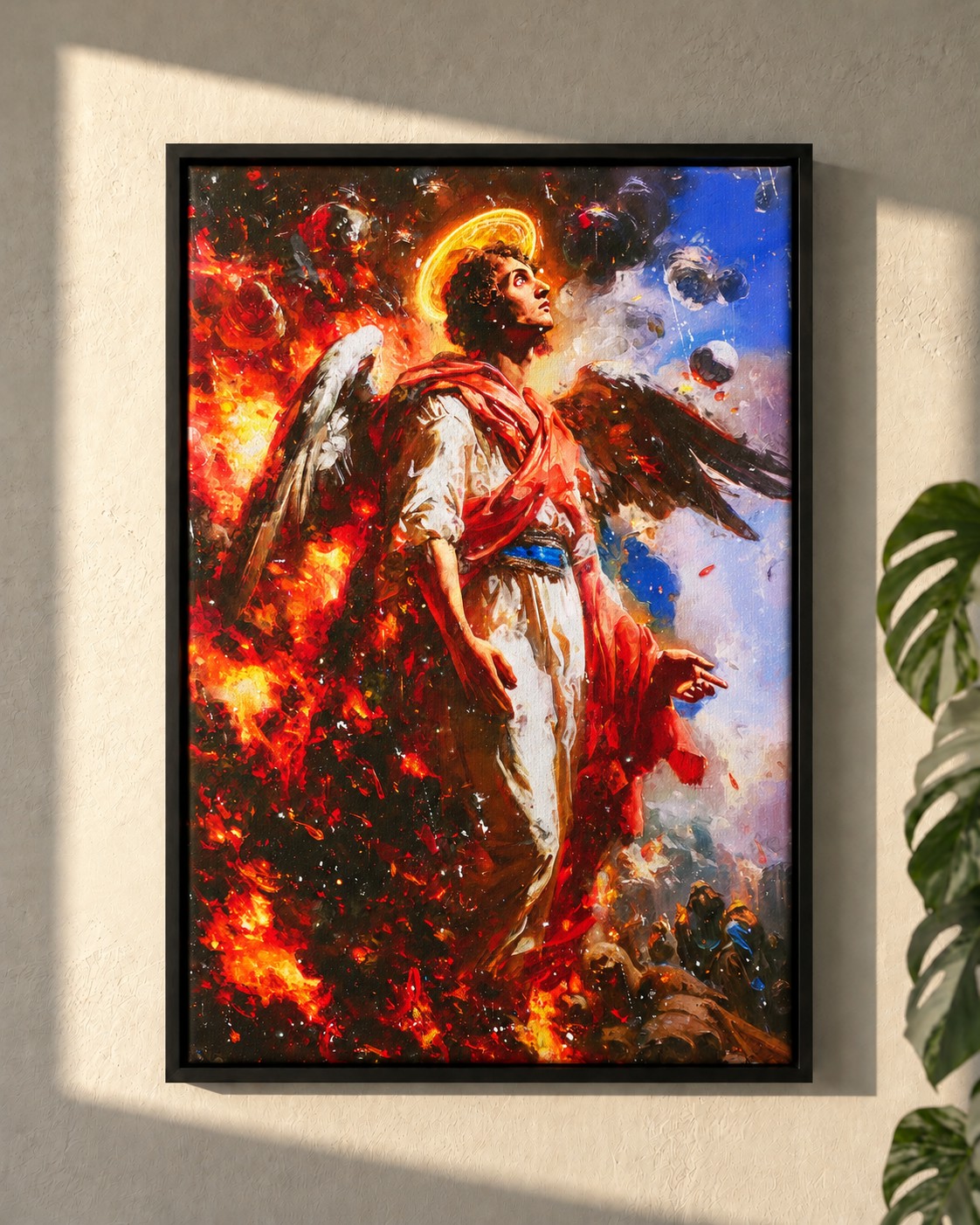 Closer To Paradise · framed canvas on a wall