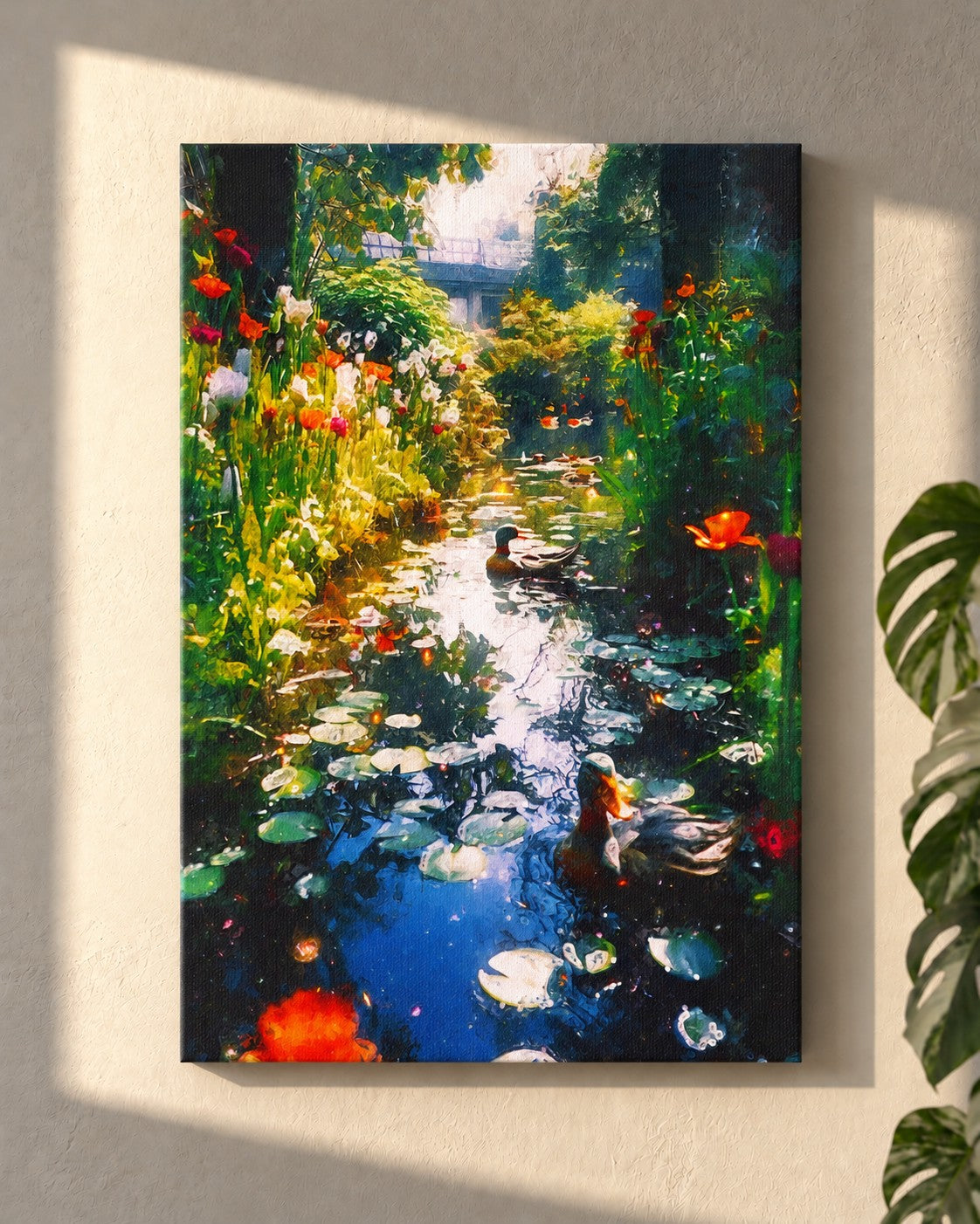 For a Moment the Waters Stood Still · canvas on a wall