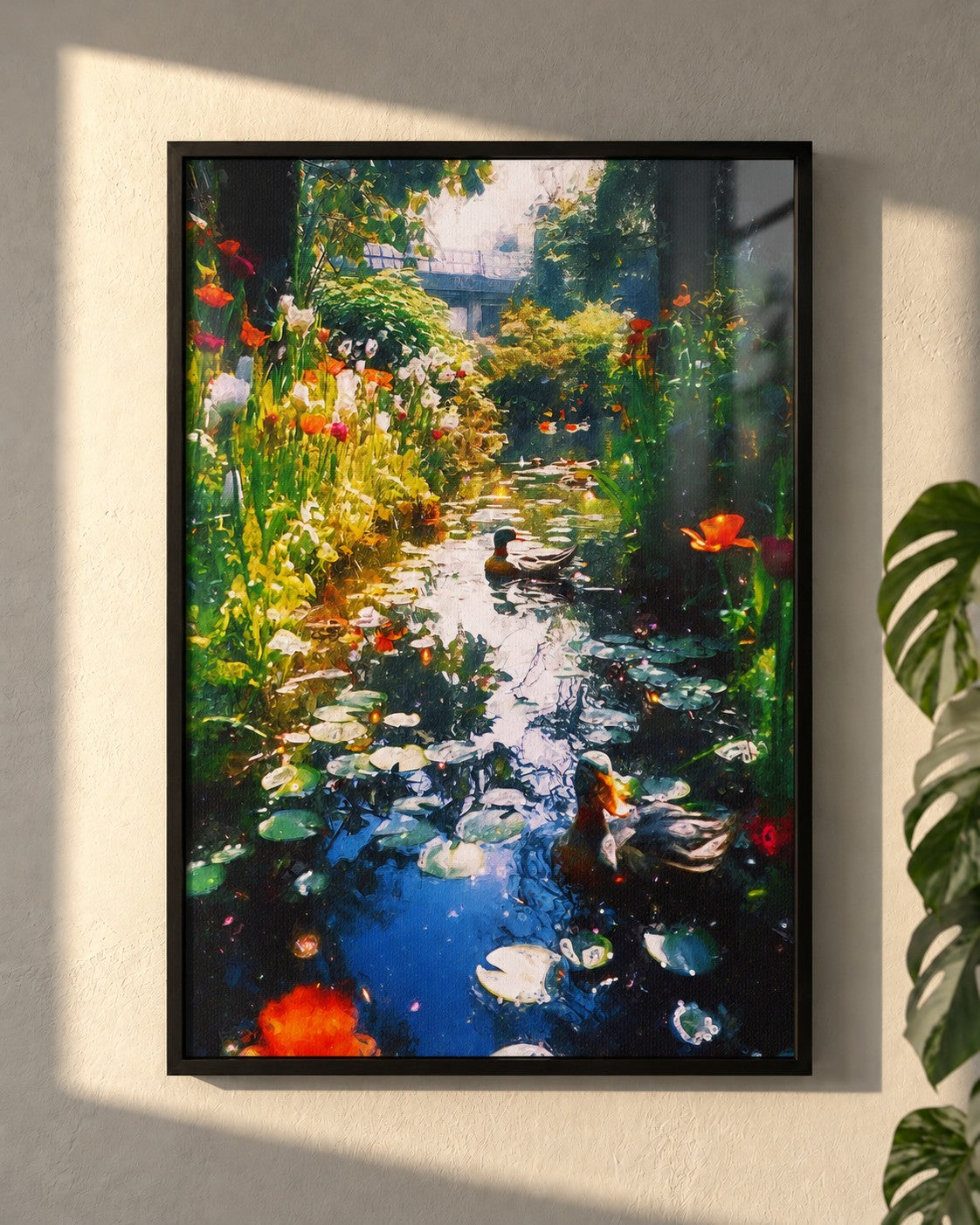 For a Moment the Waters Stood Still · framed print on a wall