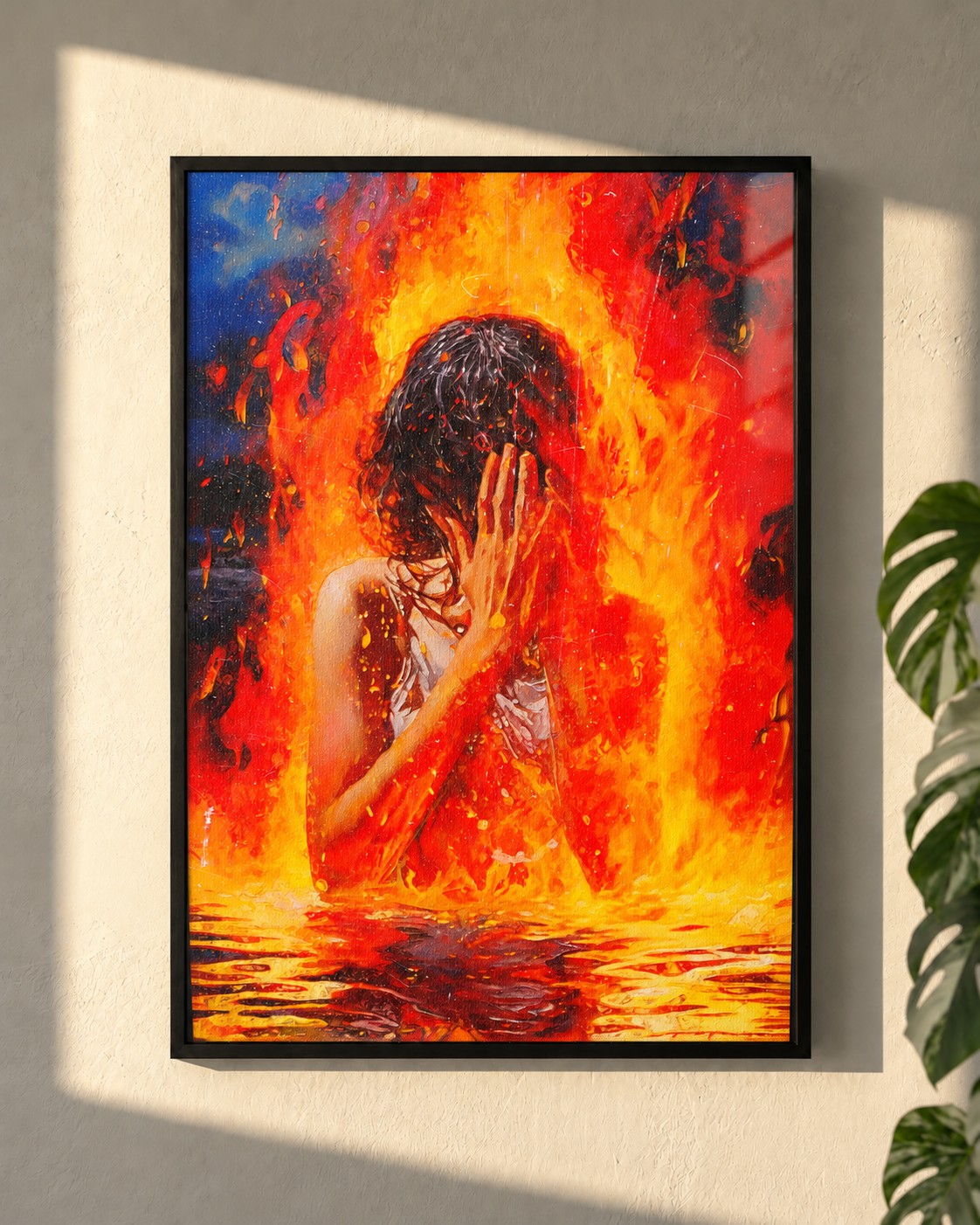 So Sick of Feeling · framed print on a wall