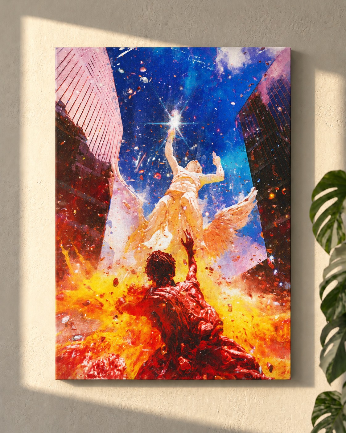 The Burning Revelation · canvas on a wall
