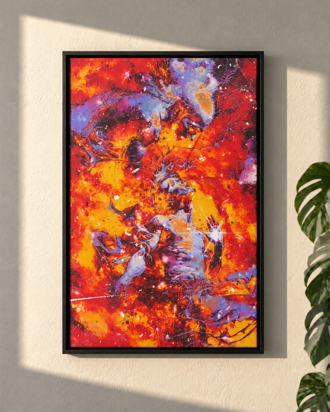 The Rage In My Resonance · framed canvas on a wall