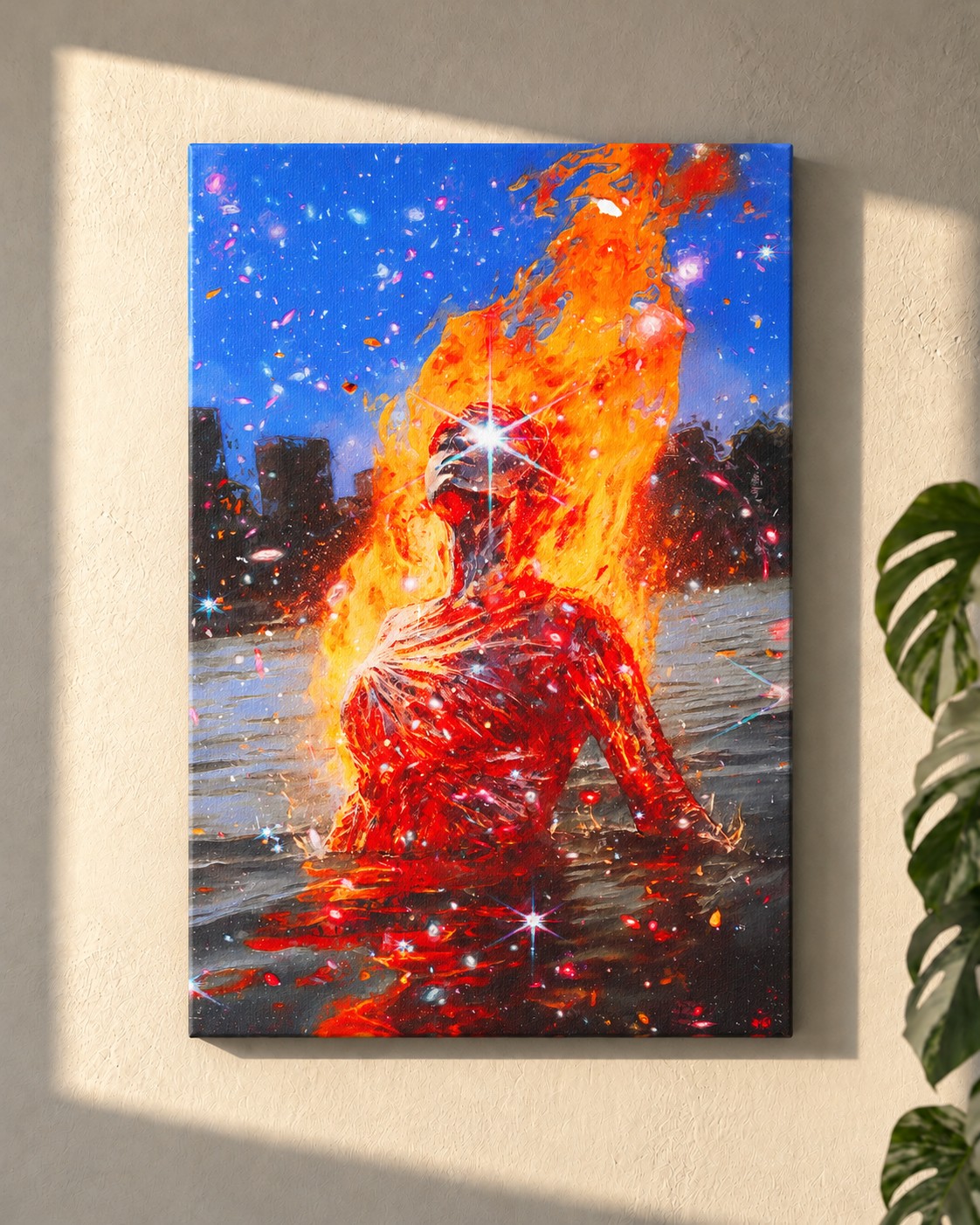The Truth Is So Clear · canvas on a wall