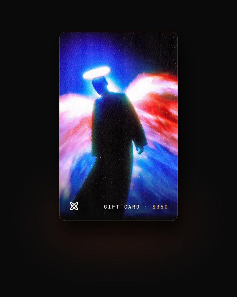 XPRMTS gift card, ARRIVAL design